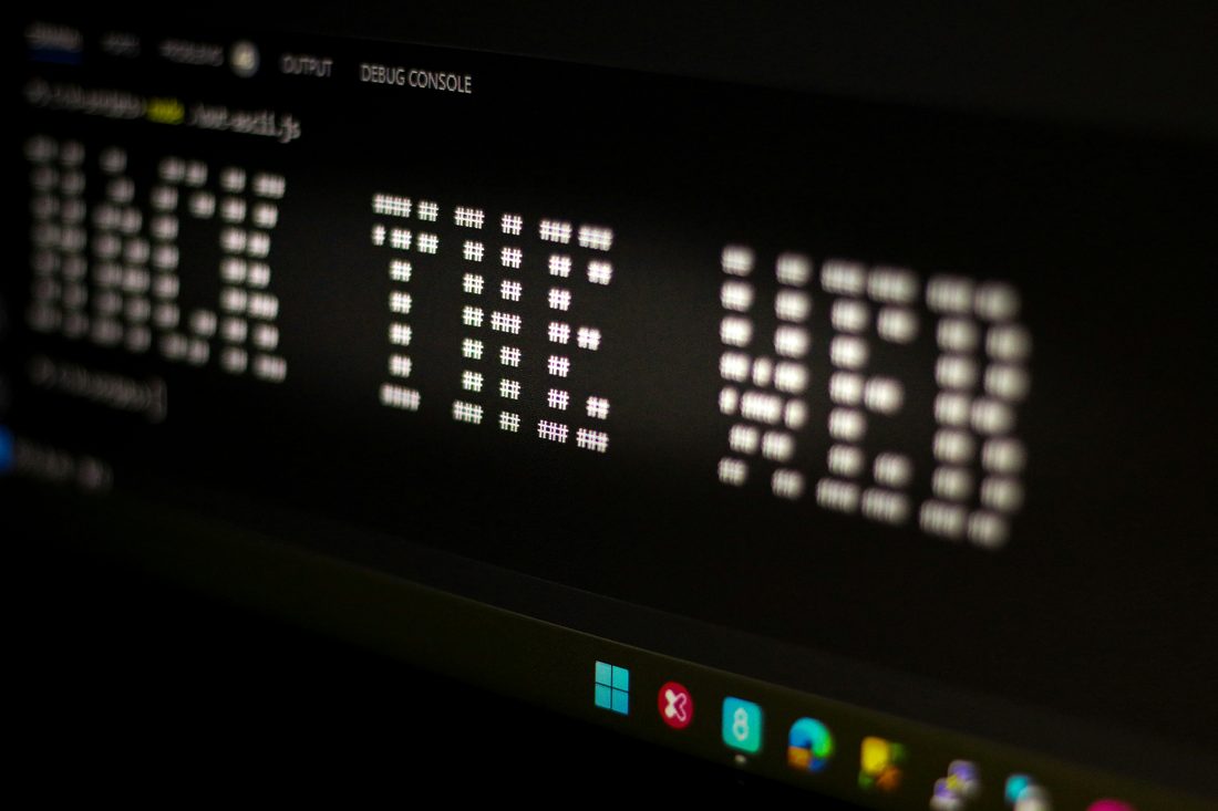 Cybersecurity monitoring screen
